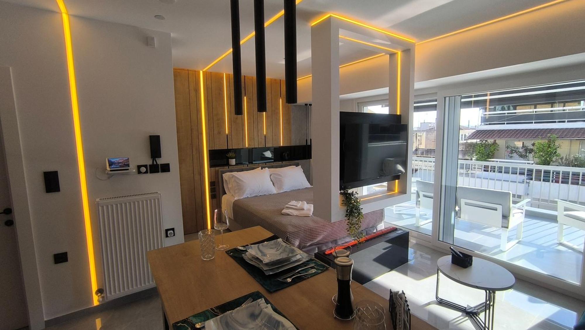 Larisa Absolute Suites, Sky View Smart Home Eksteriør bilde
